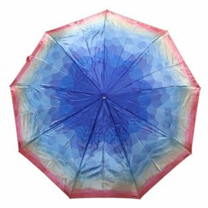 Смарт-зонт, голубой, красный Crystel Eden. Цвет: голубой/красный