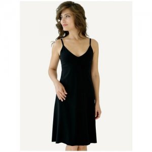 Сорочка женская ночная кружевная хлопковая комбинация на бретелях, арт.61821214, серый, размер 44 Mon Plaisir. Цвет: серый