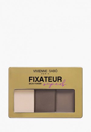 Набор для макияжа бровей Vivienne Sabo Fixateur Superb тон 01. Цвет: коричневый