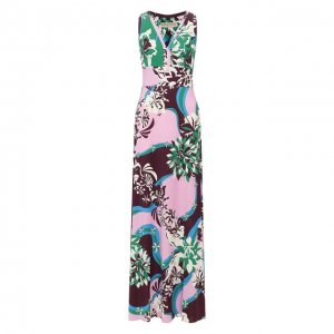 Платье из смеси вискозы и шелка Emilio Pucci. Цвет: разноцветный