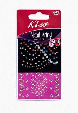 Наклейки для ногтей Kiss Драгоценный металл Stones Studs. Цвет: разноцветный