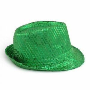 Шляпа с пайетками карнавальная, Зеленая СмеХторг. Цвет: зеленый