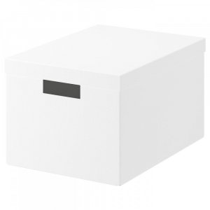 Крышка ящика для хранения ИКЕА ТЬЕНА белая 25х35х20 см IKEA
