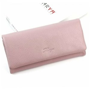 Большой женский кожаный кошелек Karya 1159-082 (113410). Цвет: розовый