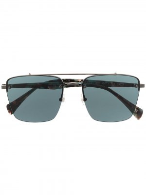 Солнцезащитные очки-авиаторы Yohji Yamamoto. Цвет: черный