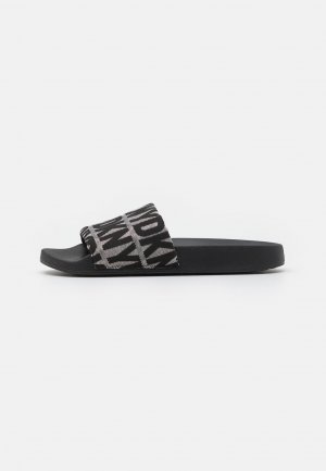 Туфли-лодочки на плоской подошве ZELLA FLAT SLIDE , цвет black/white DKNY