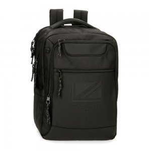 Мужская сумка для ноутбука , черная Pepe Jeans Bags. Цвет: черный