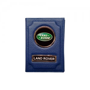Обложка для автодокументов и паспорта (ленд ровер) кожаная флотер Land Rover