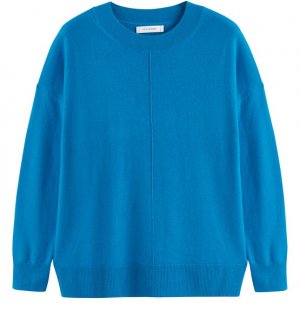 Шерстяной свитер с напуском Chinti & Parker, голубой PARKER
