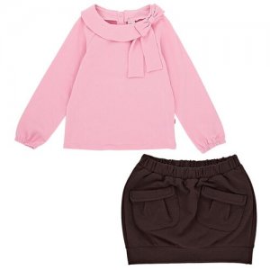 Комплект одежды , размер 110, розовый, коричневый Mini Maxi. Цвет: розовый/коричневый