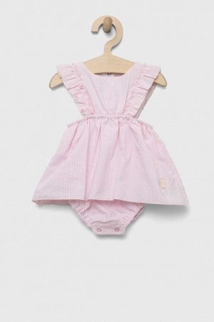 Хлопковое детское платье , розовый Jamiks