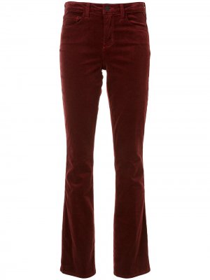 LAgence расклешенные бархатные джинсы L'Agence. Цвет: красный