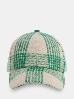 Бейсбольная кепка из смесовой шерсти в клетку , зеленый/мульти Whistles
