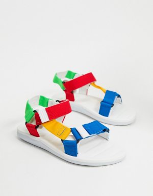 Разноцветные сандалии на массивной подошве -Мульти Rider