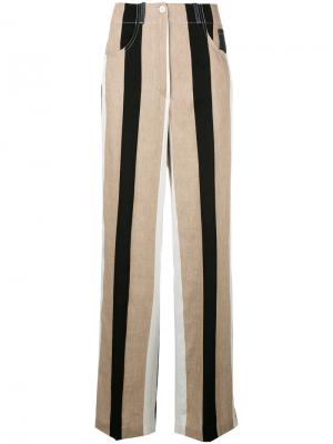 Полосатые расклешенные брюки Dondup. Цвет: многоцветный