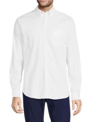 Оксфордская рубашка с воротником на пуговицах , белый Ben Sherman