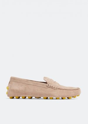 Лоферы TOD'S Gommino Bubble loafers, бежевый Tod's