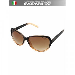 Солнцезащитные очки , коричневый, горчичный Exenza. Цвет: коричневый/горчичный