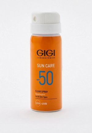 Спрей для тела Gigi Sun Care Clear Spray SPF 50 / Cпрей солнцезащитный. Цвет: прозрачный