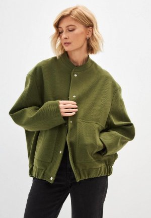 Куртка Noele Boutique Herringbone. Цвет: зеленый