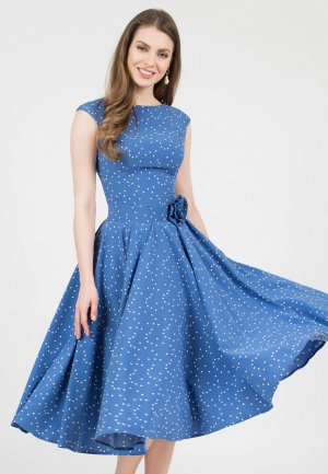 Платье Olivegrey MIDORA. Цвет: синий