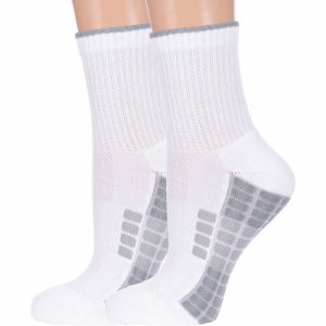 Носки , 2 пары, размер 25, белый PARA socks. Цвет: белый