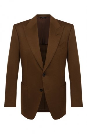 Кашемировый пиджак Tom Ford. Цвет: коричневый