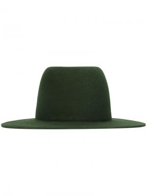 Фетровая шляпа Études. Цвет: зелёный