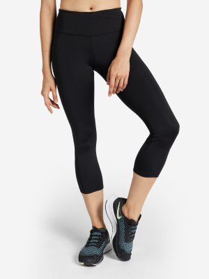 Легинсы женские Fast, Черный, размер 50-52 Nike. Цвет: черный