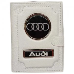 Обложка для автодокументов 1-6-1017, белый Audi