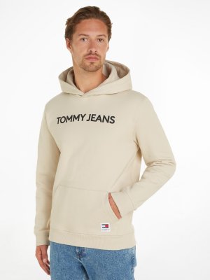 Классический пуловер с капюшоном Tommy Jeans , светло-коричневый Hilfiger