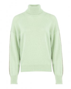 Вязаный свитер ALYSI. Цвет: зеленый